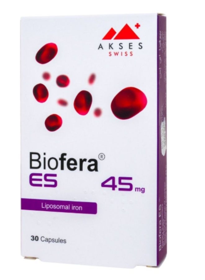 Biofera ES 45mg Liposomal Iron Supplement Capsules